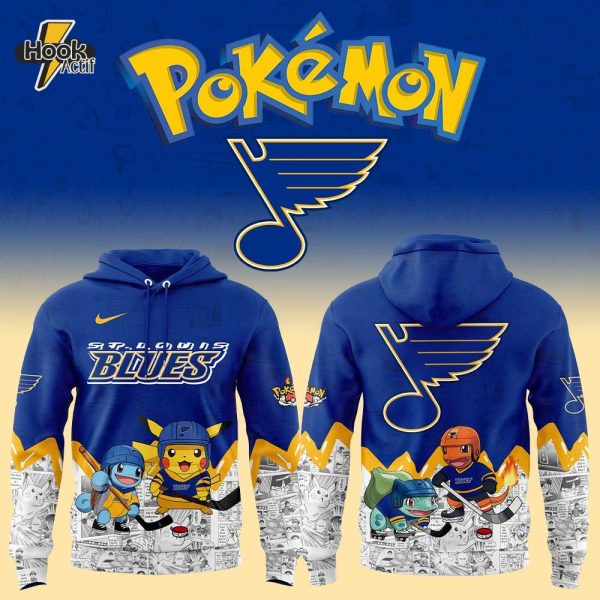 St. Louis Blues x Pokémon New Hoodie Limited Edition