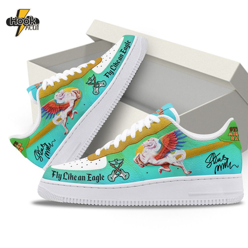 Steve Miller Band Fly Like an Eagle Limited Edition Air Force 1 Sneakers Steve Miller Band Fly Like an Eagle Limited Edition Air Force 1 Sneakers