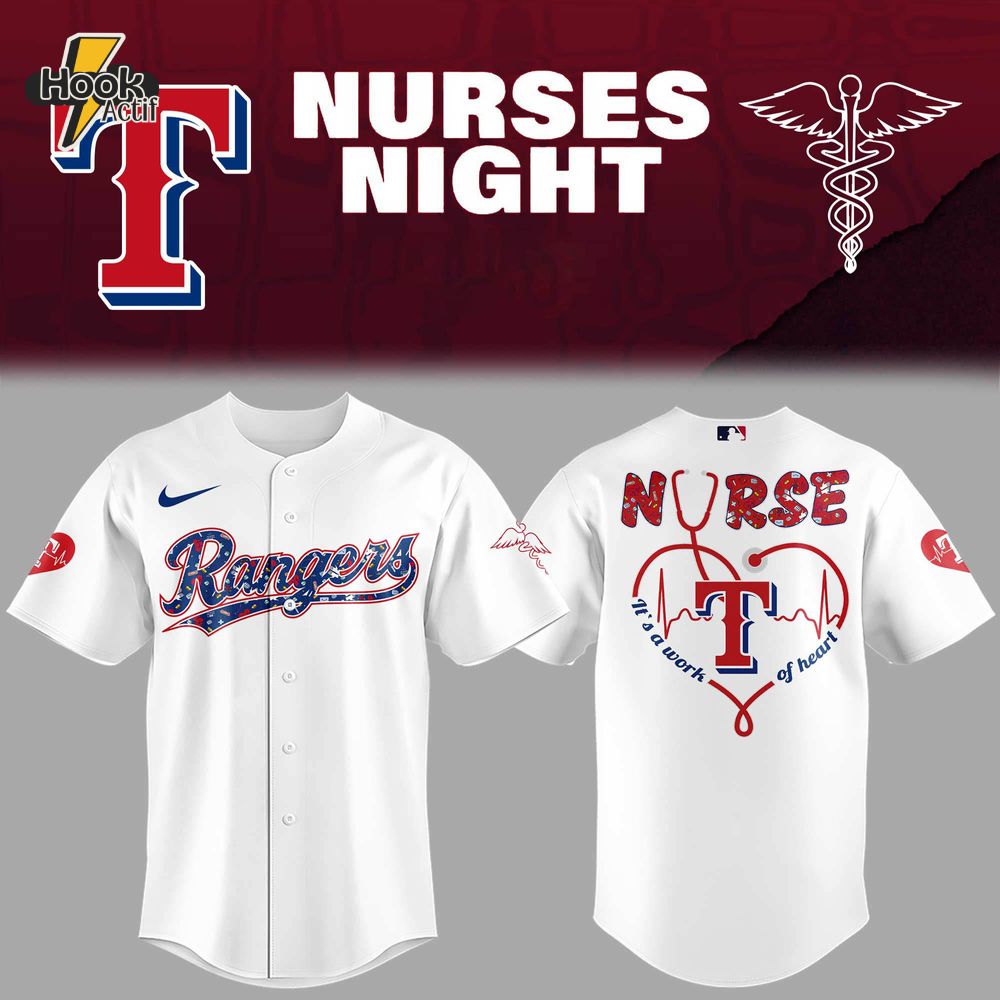 Texas Rangers MLB x Nurses Night 2025 Jersey Texas Rangers MLB x Nurses Night 2025 Jersey