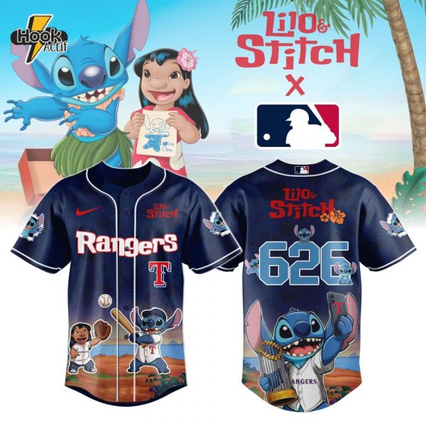 Texas Rangers x Lilo & Stitch Limited Edition Baseball Jersey