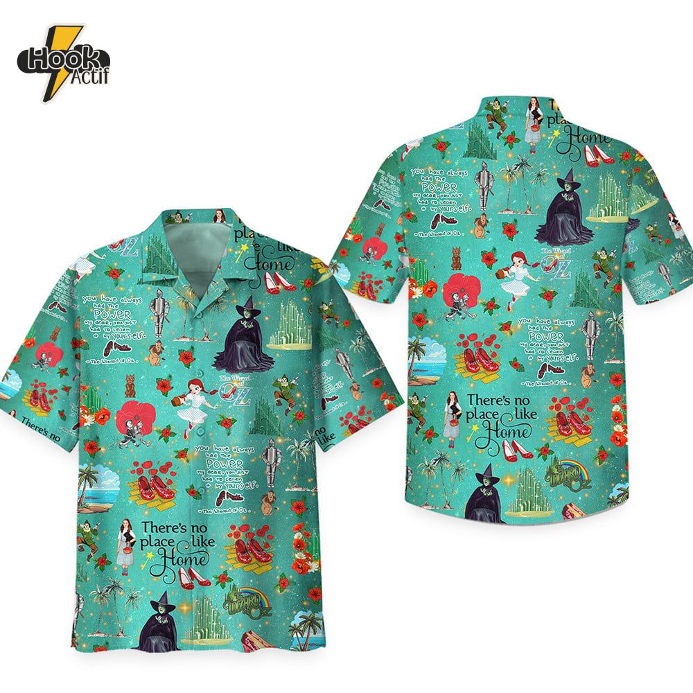The Wizard of Oz "There's no place like Home" Hawaiian Shirt The Wizard of Oz "There's no place like Home" Hawaiian Shirt