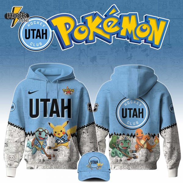 Utah Hockey x Pokemon Special Edition Combo Hoodie Jogger Cap