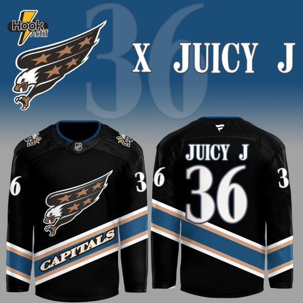 Washington Capitals x 36 Juicy J Limtied Edition Hockey Jersey