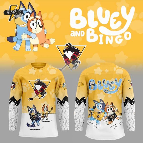 Wilkes-Barre/Scranton Penguins x Bluey and Bingo Combo Hockey Jersey Jogger Cap
