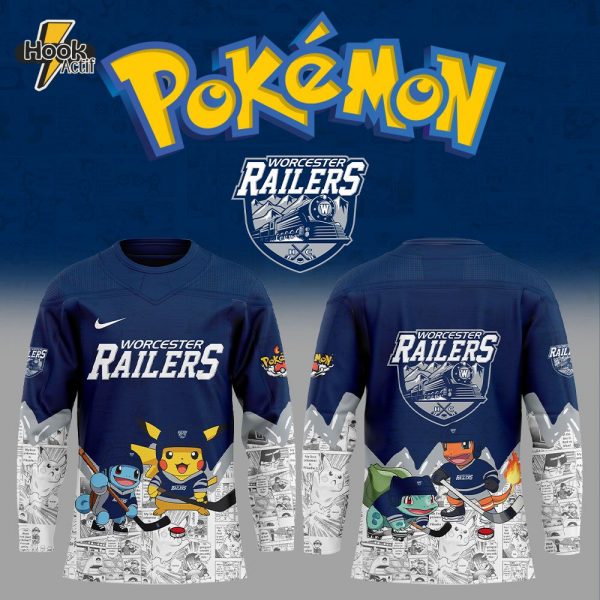 Worcester Railers x Pokémon New Hockey Jersey