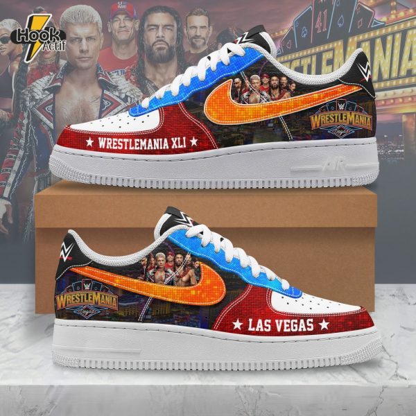 WrestleMania XLI Las Vegas 2025 Air Force 1 Sneakers