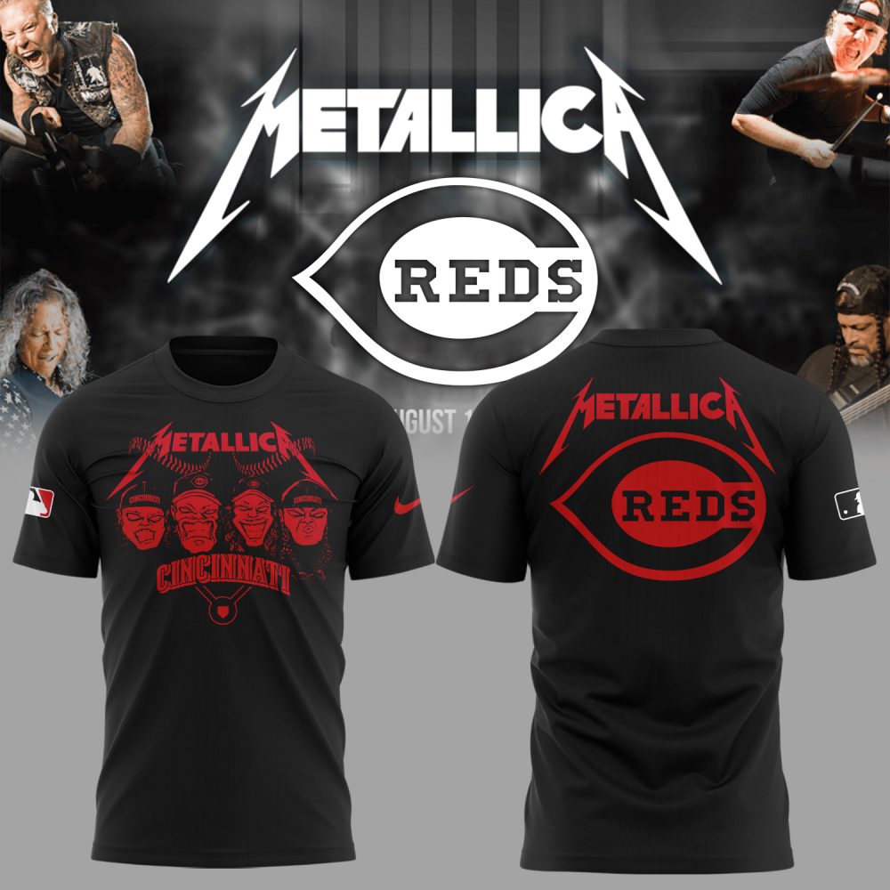Cincinnati Reds MLB x Metallica Night 2025 Shirt