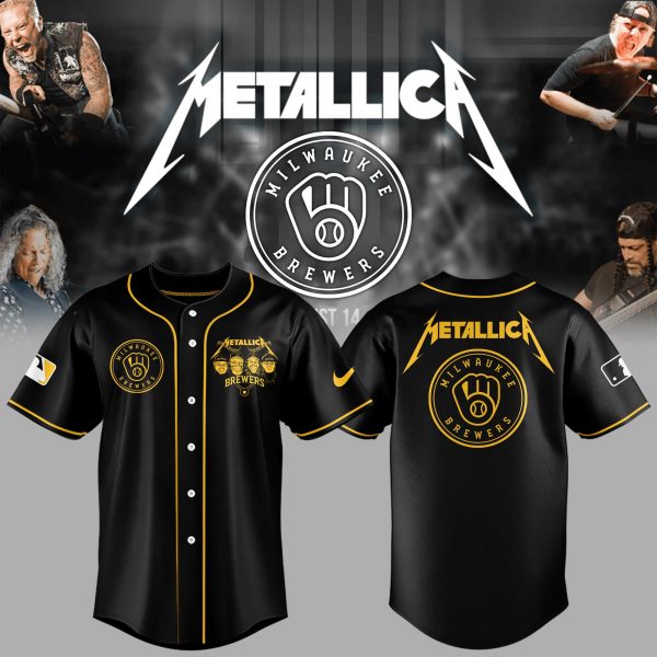 Milwaukee Brewers MLB x Metallica Night 2025 Jersey