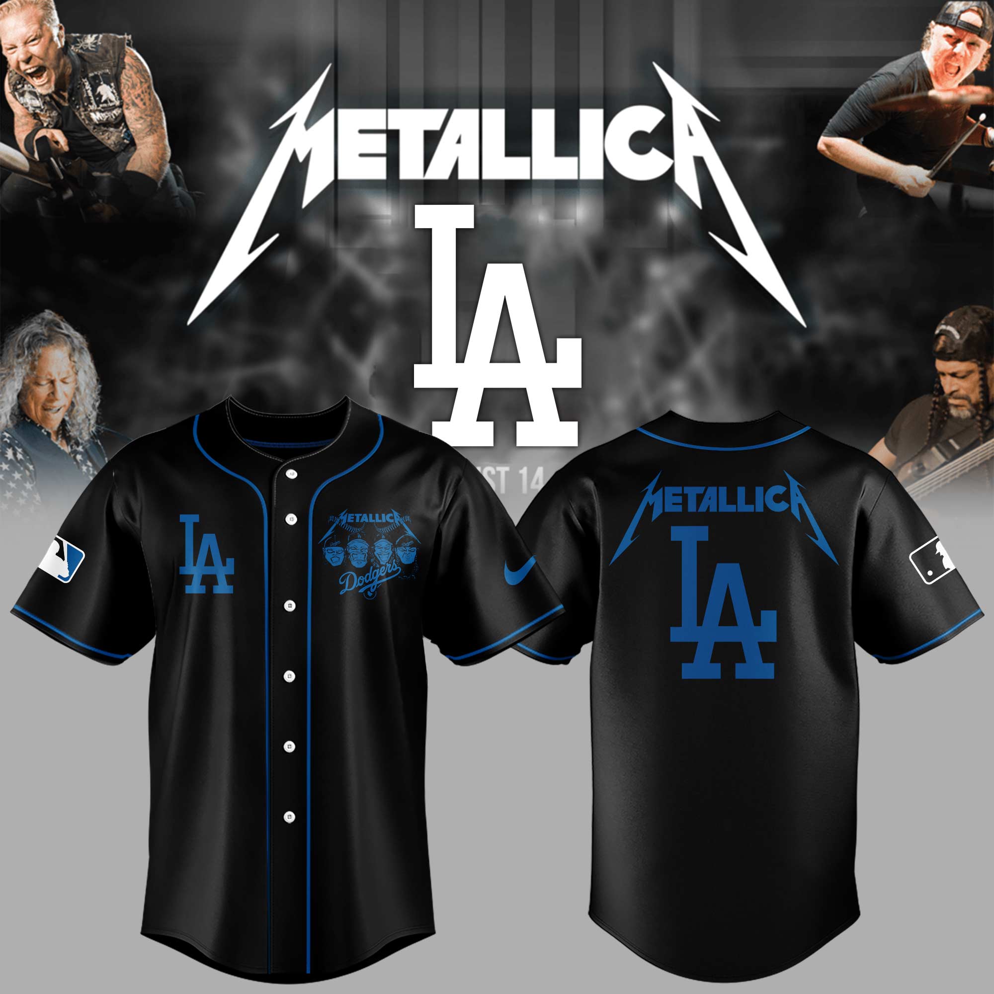 Los Angeles Dodgers MLB x Metallica Night 2025 Jersey Los Angeles Dodgers MLB x Metallica Night 2025 Jersey