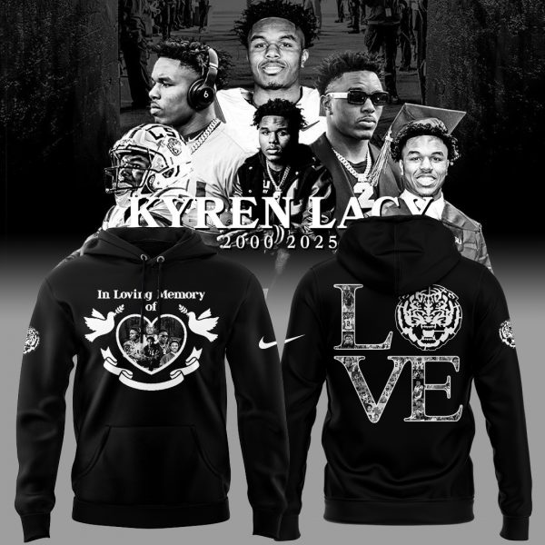 LSU Tigers In Loving Memory Of Kyren Lacy Hoodie Set