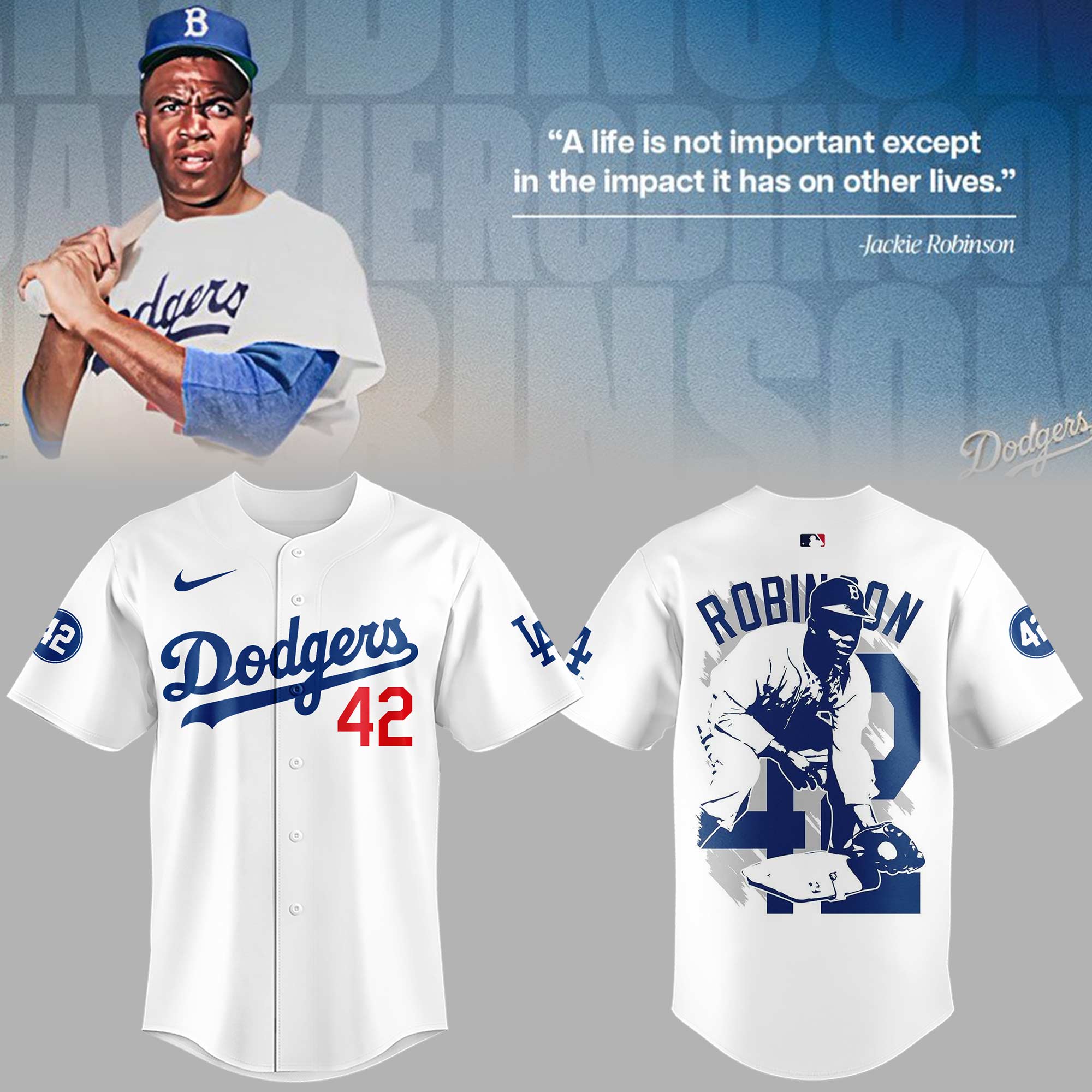 Los Angeles Dodgers Honoring Jackie Robinson 42 Jersey Los Angeles Dodgers Honoring Jackie Robinson 42 Jersey