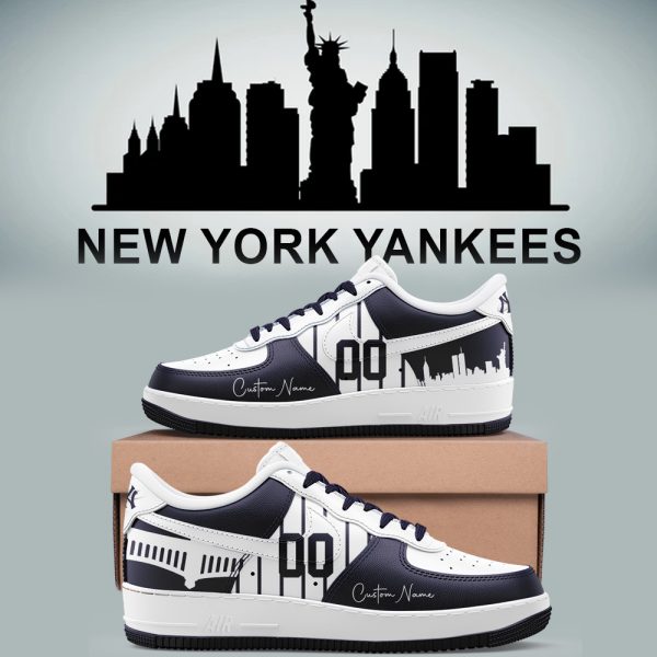 New York Yankees NY City 2025 Limited Edition Custom Air Force 1 Sneakers