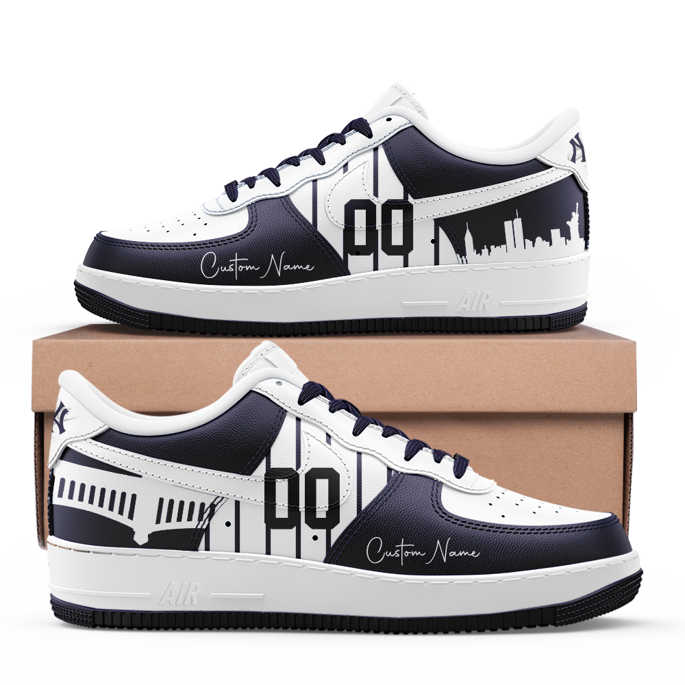 New York Yankees NY City 2025 Limited Edition Custom Air Force 1 Sneakers New York Yankees NY City 2025 Limited Edition Custom Air Force 1 Sneakers