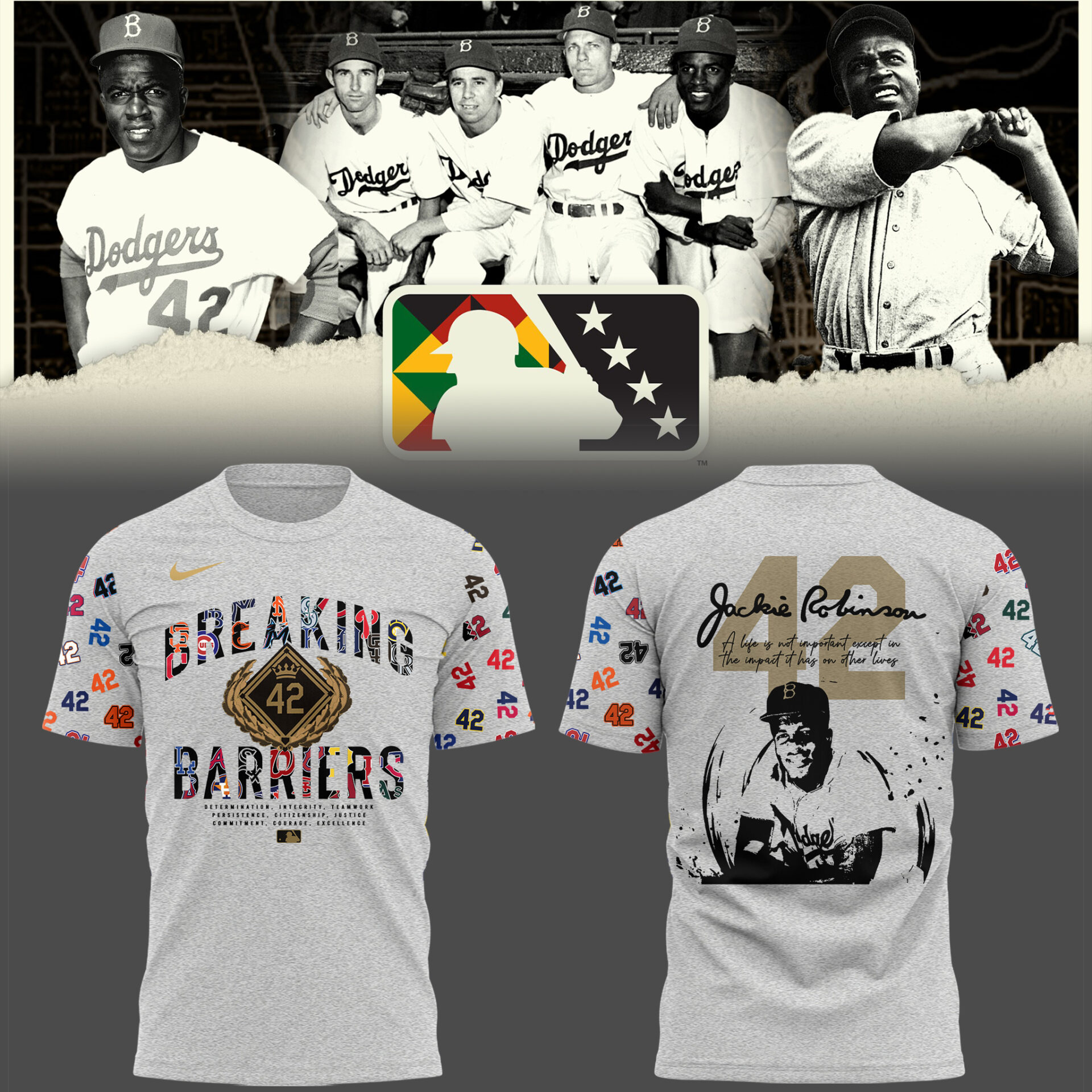 New LA Dodgers Honoring Jackie Robinson #42 Special Shirt New LA Dodgers Honoring Jackie Robinson #42 Special Shirt