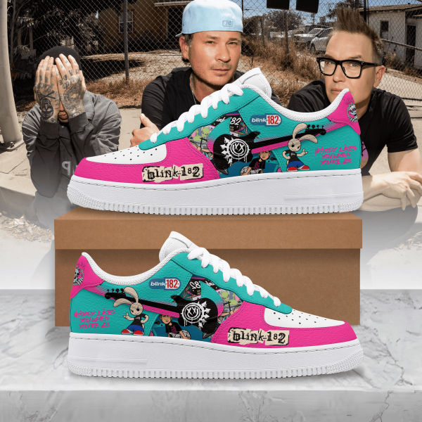 "Nobody Likes You When You're 23" Blink-182 Air Force 1 Sneakers