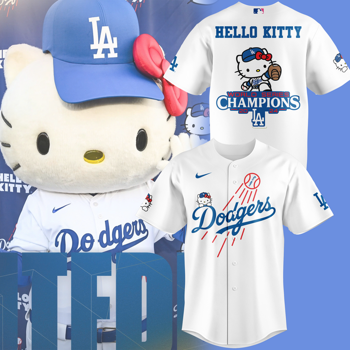 Los Angeles Dodgers x Hello Kitty Limited Baseball Jersey 2025 Los Angeles Dodgers x Hello Kitty Limited Baseball Jersey 2025