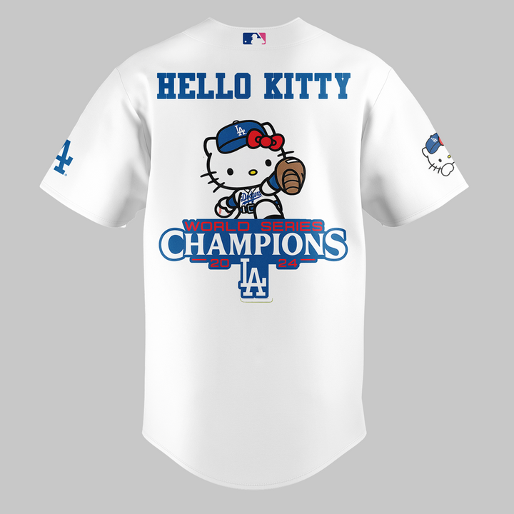 Los Angeles Dodgers x Hello Kitty Limited Baseball Jersey 2025 Los Angeles Dodgers x Hello Kitty Limited Baseball Jersey 2025