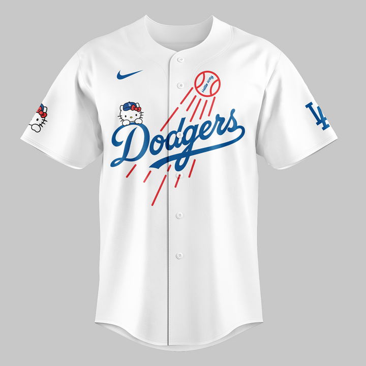 Los Angeles Dodgers x Hello Kitty Limited Baseball Jersey 2025 Los Angeles Dodgers x Hello Kitty Limited Baseball Jersey 2025