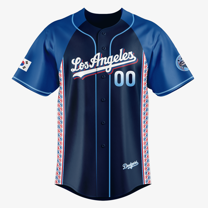 Los Angeles Dodgers MLB Korean Heritage Night Baseball Jersey 2025 Los Angeles Dodgers MLB Korean Heritage Night Baseball Jersey 2025