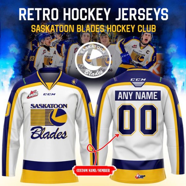Saskatoon Blades Hockey Club x Retro 2025 Jersey