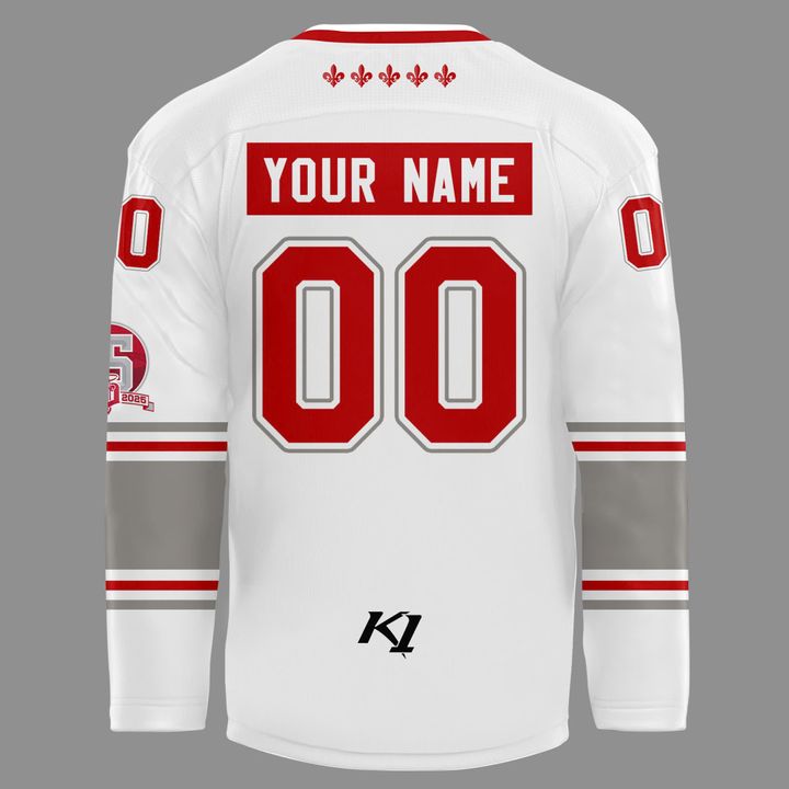 Dubuque Fighting Saints Special White Hockey Jersey Dubuque Fighting Saints Special White Hockey Jersey