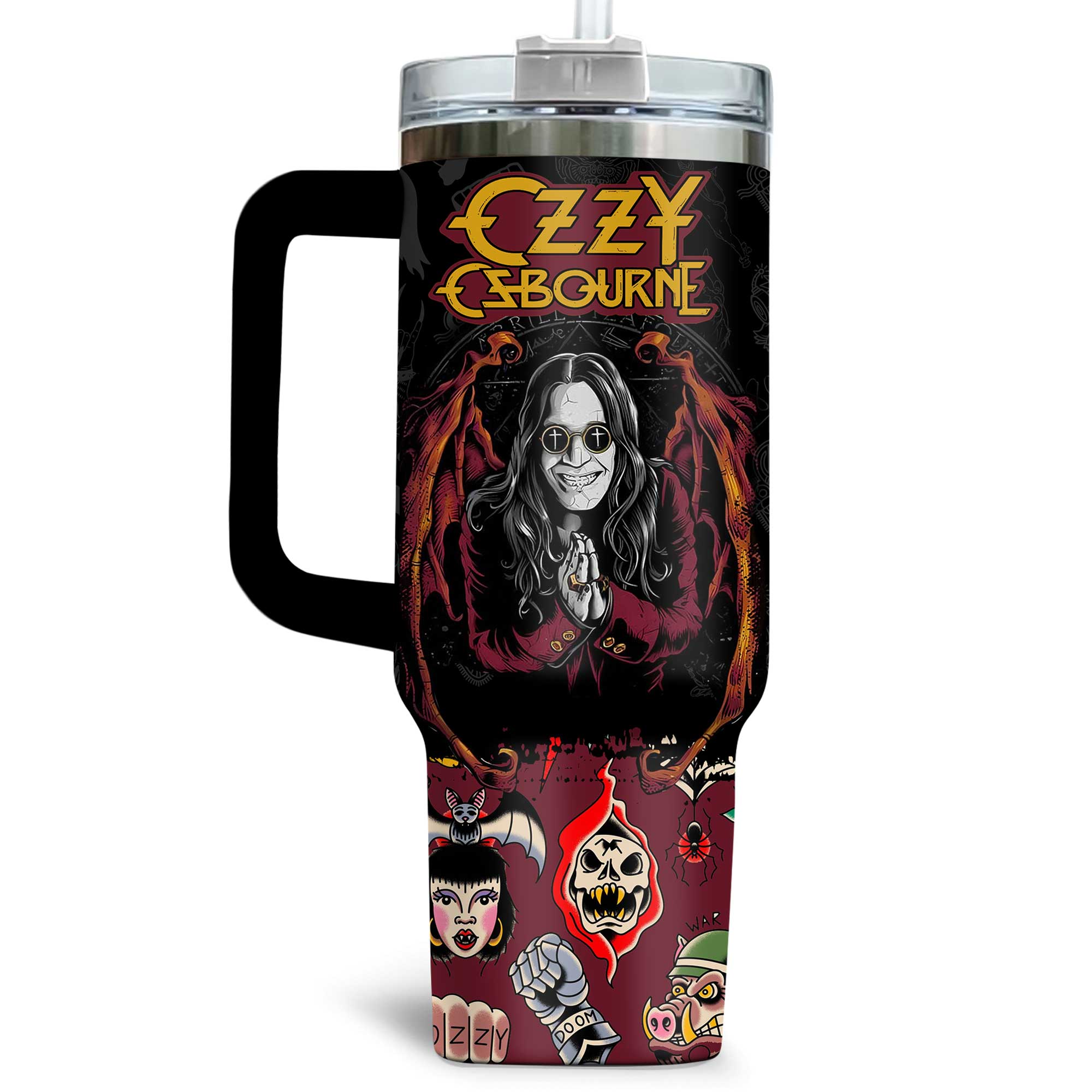 Ozzy Osbourne New 2025 Limited Edition Stanley Tumbler Ozzy Osbourne New 2025 Limited Edition Stanley Tumbler