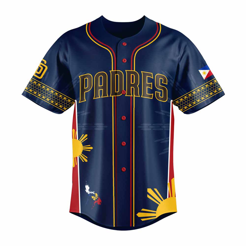San Diego Padres Filipino Heritage Night 2025 Special Baseball Jersey San Diego Padres Filipino Heritage Night 2025 Special Baseball Jersey
