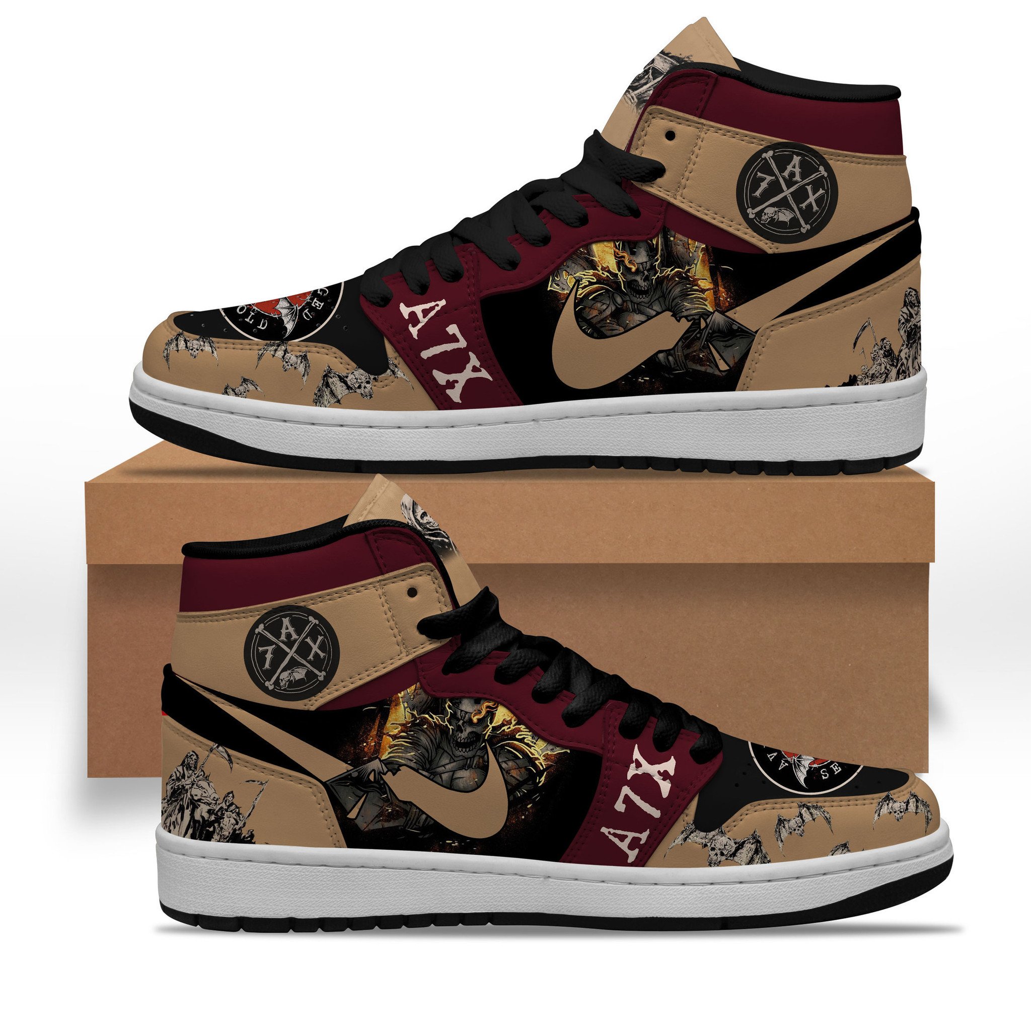 Avenged Sevenfold Air Jordan 1 Sneaker Avenged Sevenfold Air Jordan 1 Sneaker