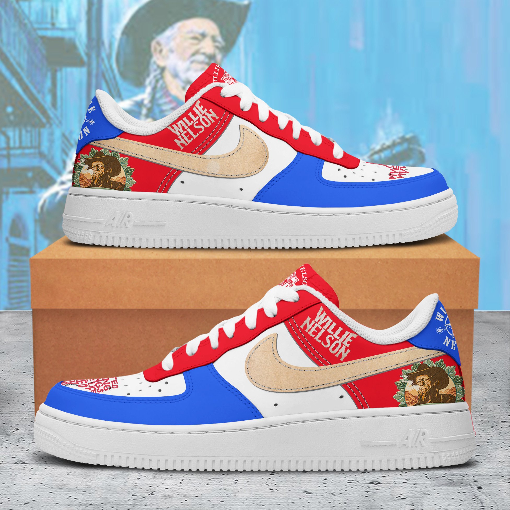 Willie Nelson Air Force 1 Sneaker Willie Nelson Air Force 1 Sneaker