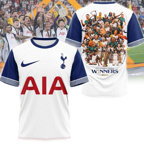 Tottenham Hotspur UEFA Europa League Winners 2025 Tee
