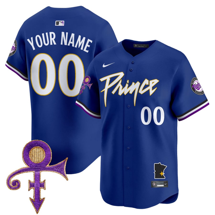 Minnesota Twins x Prince Personalized Baseball Jersey Minnesota Twins x Prince Personalized Baseball Jersey