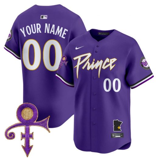 Minnesota Twins x Prince Personalized Baseball Jersey