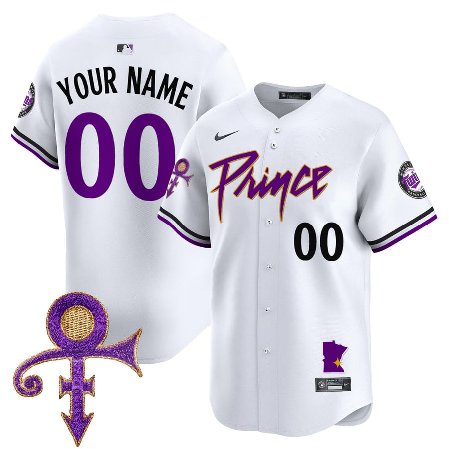 Minnesota Twins x Prince Personalized Baseball Jersey Minnesota Twins x Prince Personalized Baseball Jersey