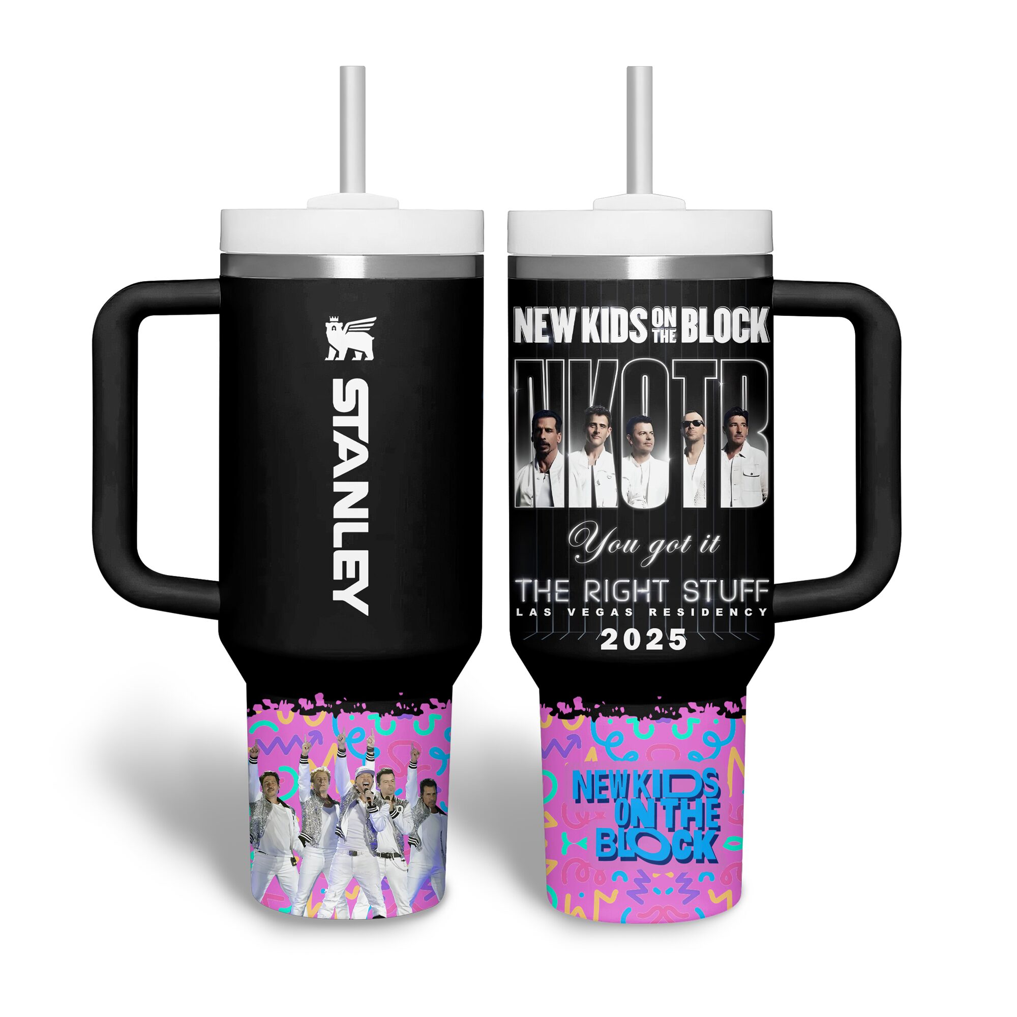 New Kids on The Block The Right Stuff Las Vegas Residency 2025 Stanley Tumbler New Kids on The Block The Right Stuff Las Vegas Residency 2025 Stanley Tumbler