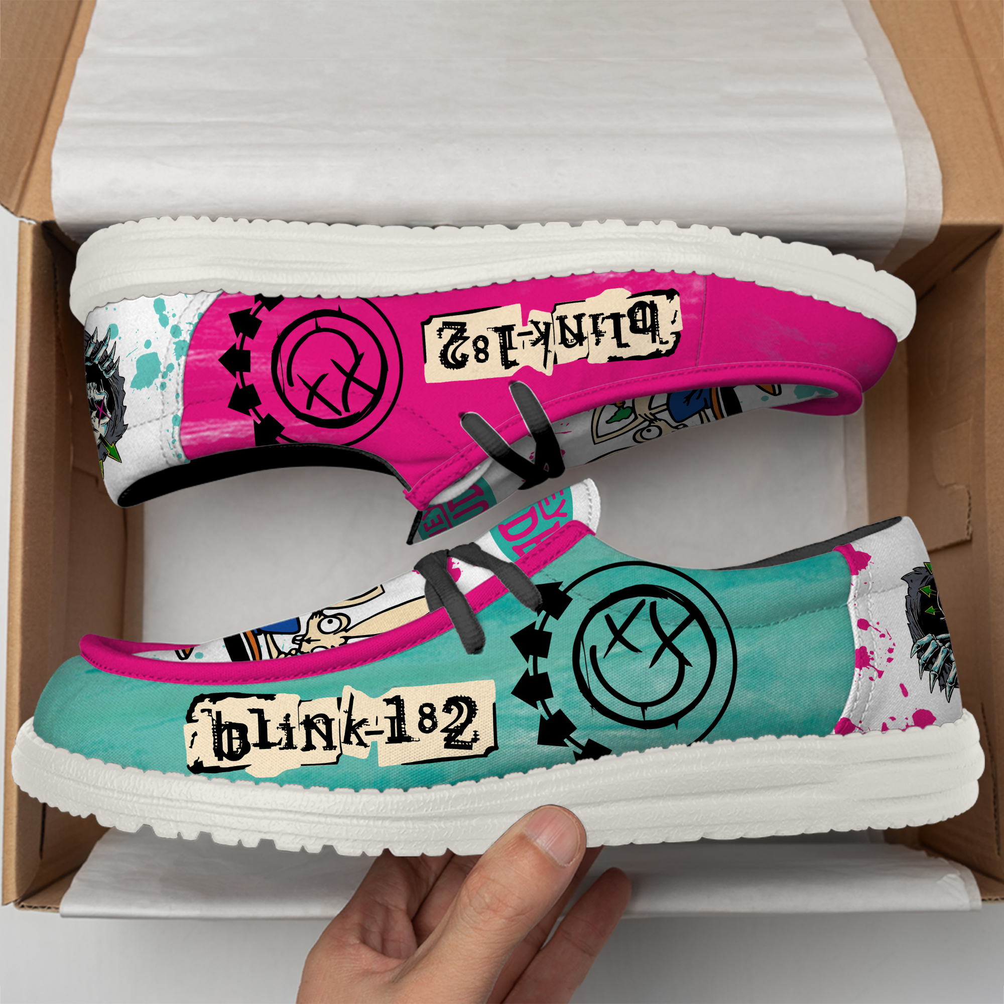 Blink-182 Missionary Impossible 2025 Tour Special Loafer Shoes Blink-182 Missionary Impossible 2025 Tour Special Loafer Shoes