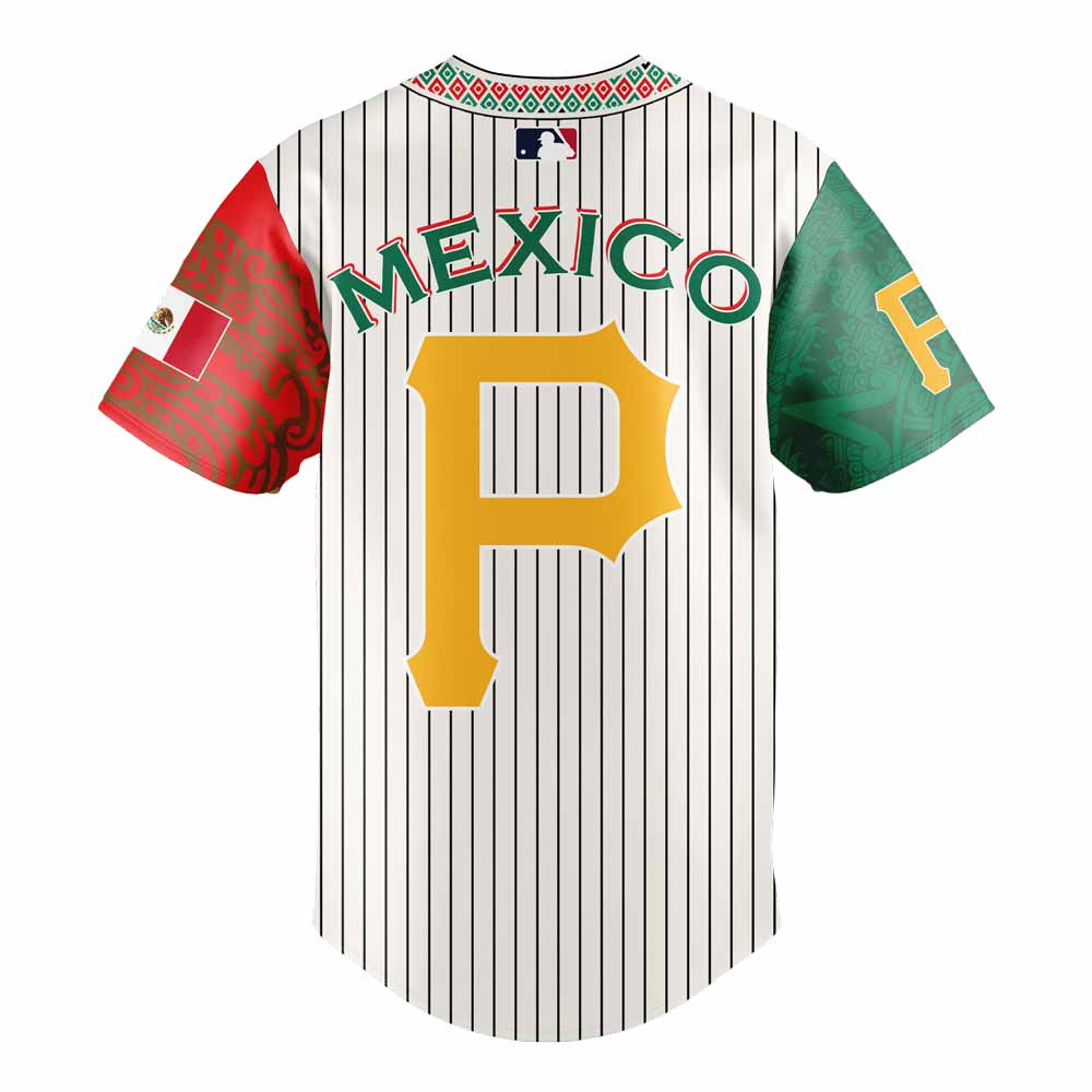 Pittsburgh Pirates Mexican Heritage Night Striped Baseball Jersey Pittsburgh Pirates Mexican Heritage Night Striped Baseball Jersey