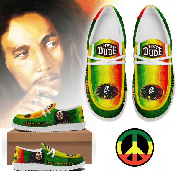Bob Marley One Love 2025 Limited Edition Hey Dude Shoes