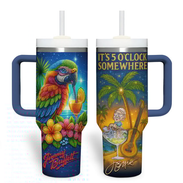 Jimmy Buffett It's 5 O'clock Somewhere Stanley Tumbler Jimmy Buffett It's 5 O'clock Somewhere Stanley Tumbler
