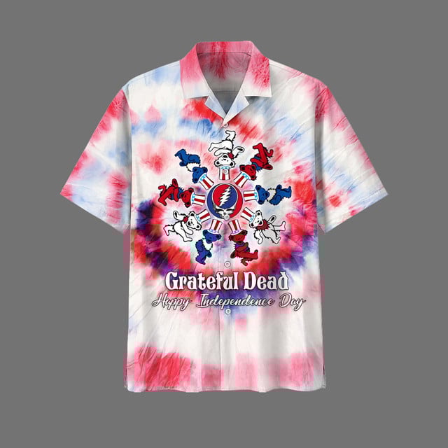 Grateful Dead Happy Independence Day 2025 Hawaiian Shirt Grateful Dead Happy Independence Day 2025 Hawaiian Shirt
