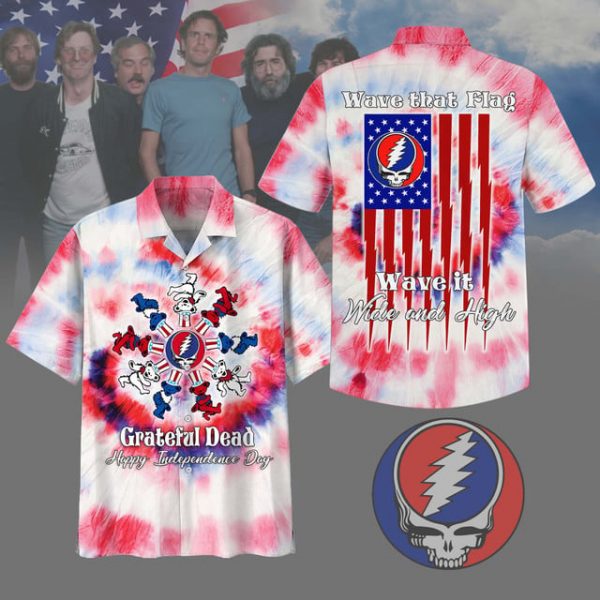 Grateful Dead Happy Independence Day 2025 Hawaiian Shirt