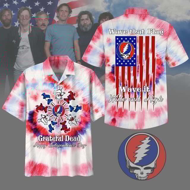 Grateful Dead Happy Independence Day 2025 Hawaiian Shirt Grateful Dead Happy Independence Day 2025 Hawaiian Shirt
