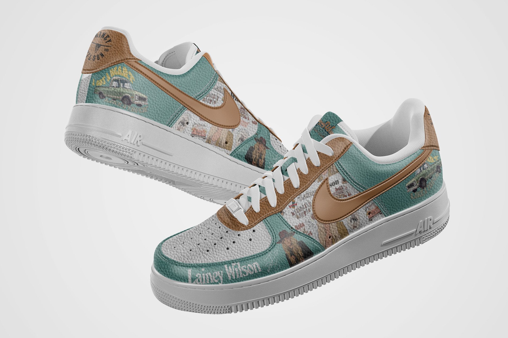 Lainey Wilson Heart Like A Truck Special Nike Air Force 1 Lainey Wilson Heart Like A Truck Special Nike Air Force 1