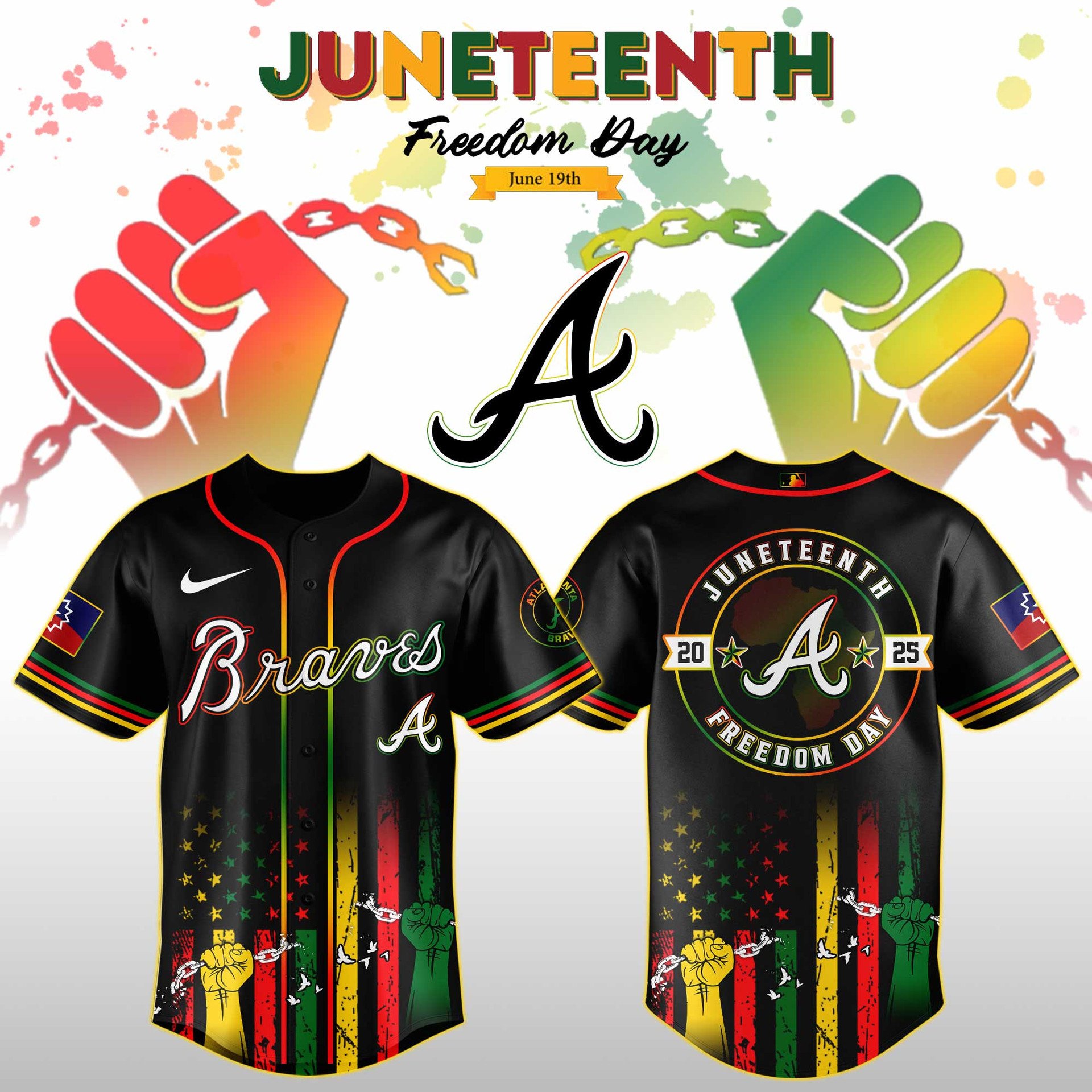 Atlanta Braves Juneteenth Freedom Day Atlanta Braves Juneteenth Freedom Day