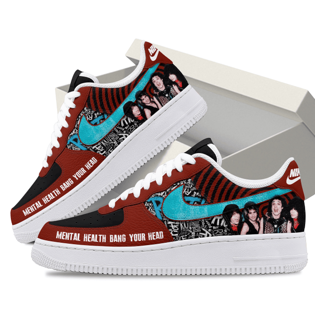 Quiet Riot "Mental Health Band Your Head" Special Air Force 1 Sneaker Quiet Riot "Mental Health Band Your Head" Special Air Force 1 Sneaker