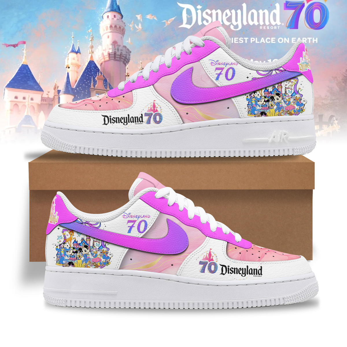 Disneyland 70 Years Anniversary Special Air Force 1 Sneaker Disneyland 70 Years Anniversary Special Air Force 1 Sneaker