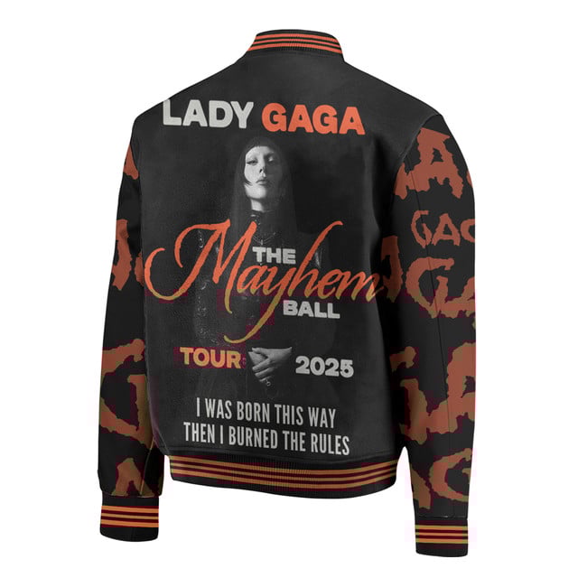 Lady Gaga The Mayhem Ball Tour 2025 Baseball Jacket Lady Gaga The Mayhem Ball Tour 2025 Baseball Jacket