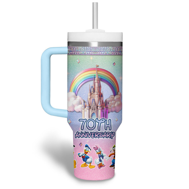 Disneyland 70 Year of Magic Tumbler 40oz with Handle Disneyland 70 Year of Magic Tumbler 40oz with Handle
