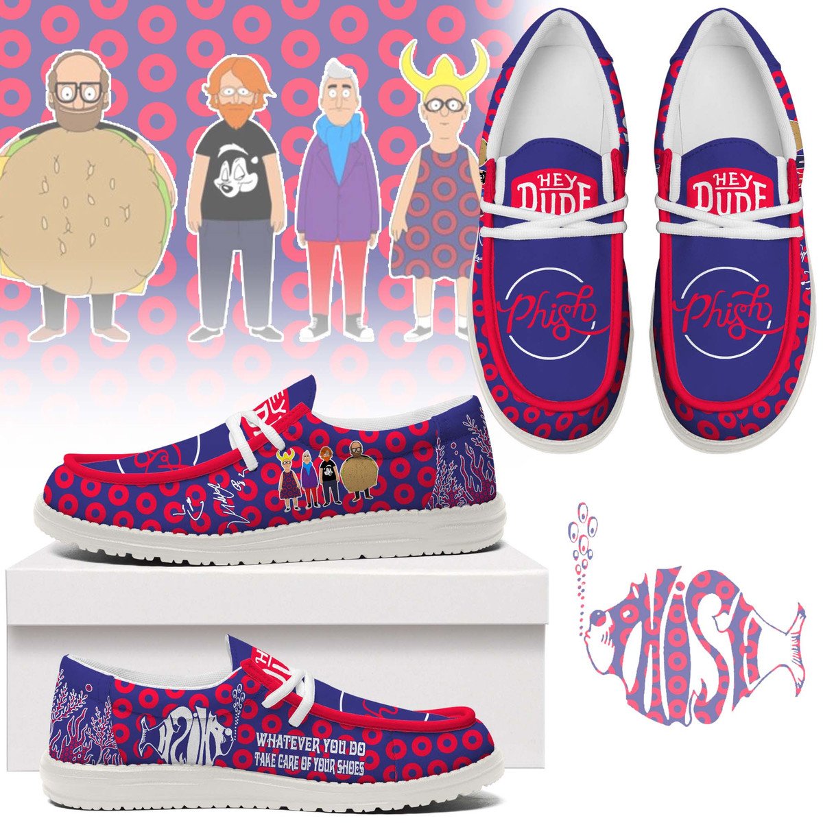 Phish Band Special Loafer Shoes Phish Band Special Loafer Shoes