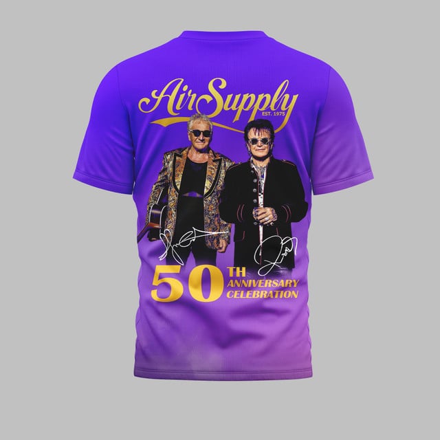 Air Supply 50th Anniversary Celebration 2025 Shirt Air Supply 50th Anniversary Celebration 2025 Shirt