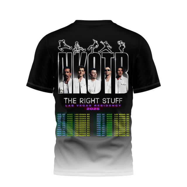 New Kids on The Block The Right Stuff Las Vegas Residency 2025 Shirt New Kids on The Block The Right Stuff Las Vegas Residency 2025 Shirt